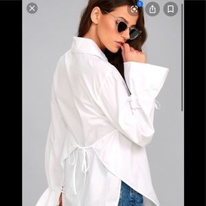 NWT J.O.A sweet magnolia button up size L